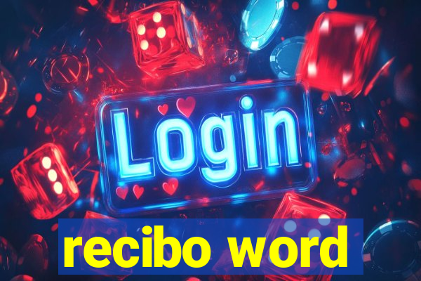 recibo word